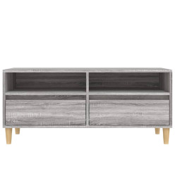 Meuble TV sonoma gris 100x34,5x44,5 cm bois d'ingénierie