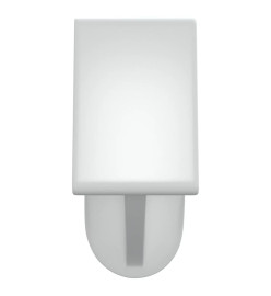 Tringles à rideau 2 pcs blanc et argenté 90-130 cm aluminium