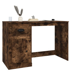 Bureau avec tiroir chêne fumé 115x50x75 cm bois d'ingénierie