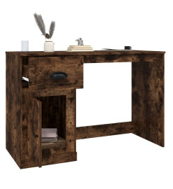 Bureau avec tiroir chêne fumé 115x50x75 cm bois d'ingénierie