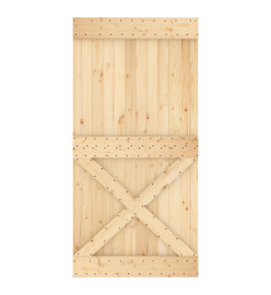 Porte 100x210 cm bois massif de pin