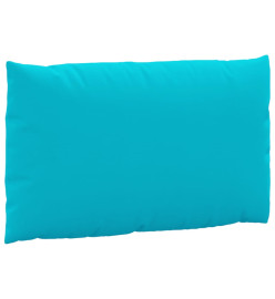 Coussins de palette 3 pcs turquoise tissu Oxford