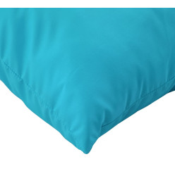 Coussins de palette 3 pcs turquoise tissu Oxford