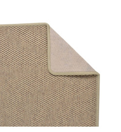 Tapis de couloir aspect sisal sable 80x150 cm