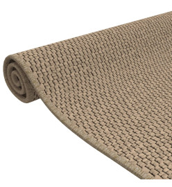 Tapis de couloir aspect sisal sable 80x150 cm