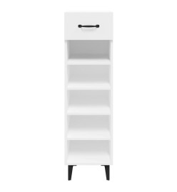 Armoire à chaussures blanc 30x35x105 cm bois d'ingénierie