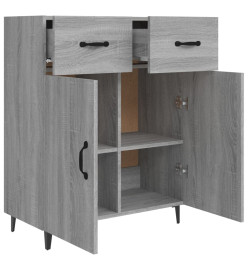 Buffet sonoma gris 69,5x34x90 cm bois d'ingénierie