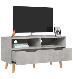 Meuble TV Gris béton 90x40x48,5 cm Aggloméré