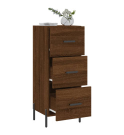 Buffet Chêne marron 34,5x34x90 cm Bois d'ingénierie