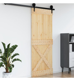 Porte 90x210 cm bois massif de pin