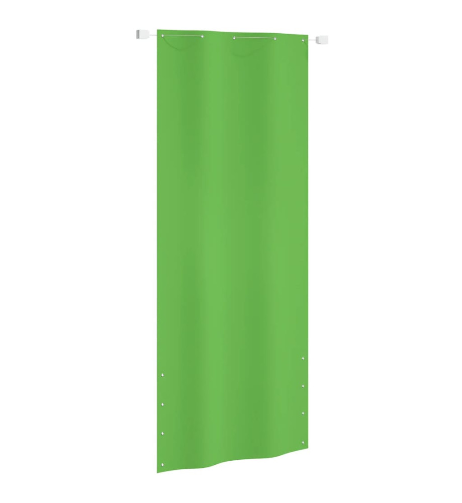 Écran de balcon Vert clair 100x240 cm Tissu Oxford