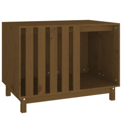 Niche pour chien Marron miel 90x60x67 cm Bois de pin massif