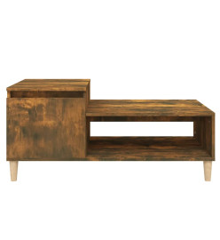 Table basse Chêne fumé 100x50x45 cm Bois d'ingénierie