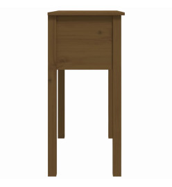 Table console Marron miel 70x35x75 cm Bois massif de pin