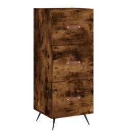 Buffet Chêne fumé 34,5x34x90 cm Bois d'ingénierie