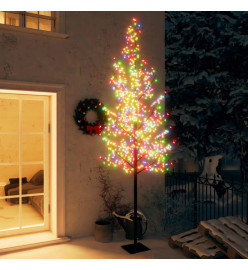 Sapin de Noël 600 LED colorées Cerisier en fleurs 300 cm