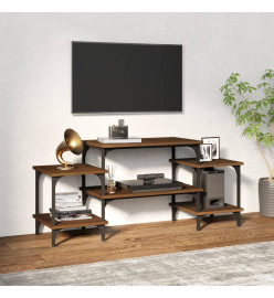 Meuble TV Chêne marron 117x35x52 cm Bois d'ingénierie