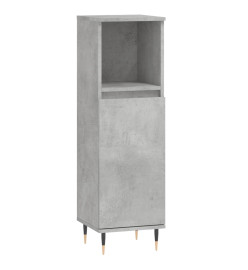 Ensemble d'armoires de salle de bain 3 pcs gris béton