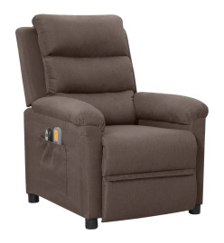 Fauteuil électrique de massage Taupe Tissu