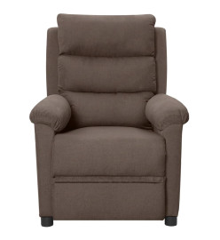 Fauteuil électrique de massage Taupe Tissu