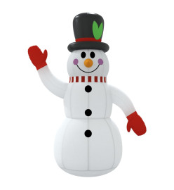 Bonhomme de neige gonflable avec LED 120 cm