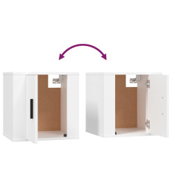 Ensemble de meubles TV 8 pcs Blanc Bois d'ingénierie