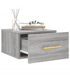 Tables de chevet murales 2 pcs sonoma gris 35x35x20 cm