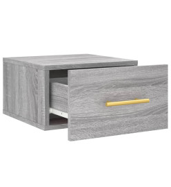 Tables de chevet murales 2 pcs sonoma gris 35x35x20 cm