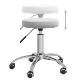 Tabouret de massage Velours Gris clair