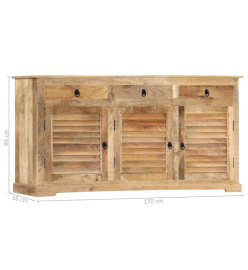 Armoire latérale 170x38x80 cm Bois de manguier solide