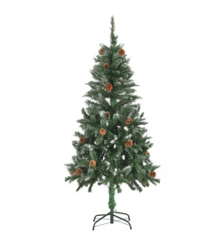 Arbre de Noël artificiel LED et boules et pommes de pin 150 cm