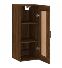 Armoire murale chêne marron 34,5x34x90 cm bois d'ingénierie