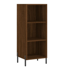 Buffet haut Chêne marron 34,5x32,5x180 cm Bois d'ingénierie