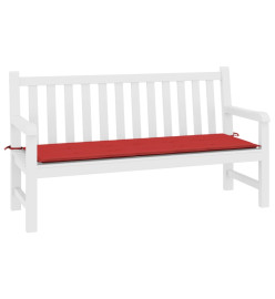 Coussin de banc de jardin rouge 200x50x3 cm tissu oxford