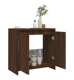 Armoire de bain Chêne marron 60x33x61 cm Bois d'ingénierie