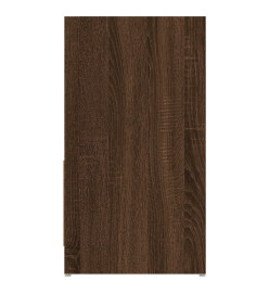 Armoire de bain Chêne marron 60x33x61 cm Bois d'ingénierie