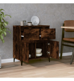 Buffet Chêne fumé 60x35x70 cm Bois d'ingénierie