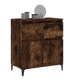 Buffet Chêne fumé 60x35x70 cm Bois d'ingénierie