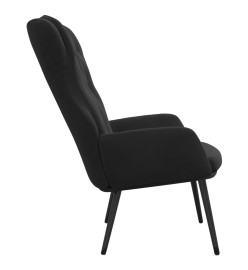 Chaise de relaxation Noir Velours