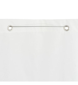 Écran de balcon Blanc 80x240 cm Tissu Oxford