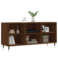 Meuble TV chêne marron 103,5x30x50 cm bois d'ingénierie