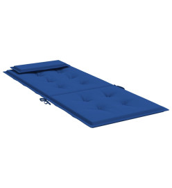 Coussins de chaise à dossier haut lot de 6 bleu royal