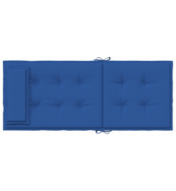 Coussins de chaise à dossier haut lot de 6 bleu royal