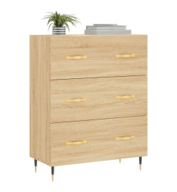 Buffet chêne sonoma 69,5x34x90 cm bois d'ingénierie