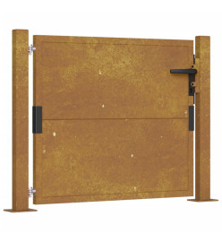 Portail de jardin 105x80 cm acier corten