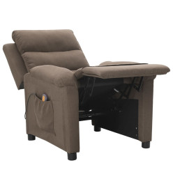 Fauteuil de massage Taupe Tissu