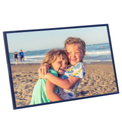 Collage de cadres photo 3 pcs de mur table Bleu 59,4x84 cm MDF