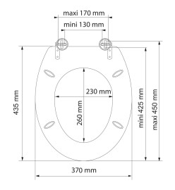 SCHÜTTE Siège de toilette BALANCE MDF