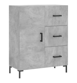 Buffet gris béton 69,5x34x90 cm bois d'ingénierie