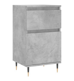 Buffets 2 pcs gris béton 40x35x70 cm bois d'ingénierie